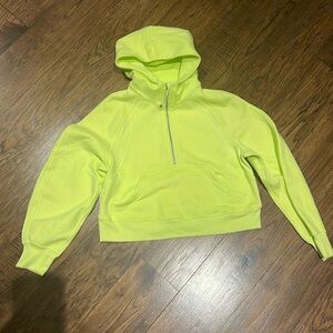 Lululemon Scuba Oversize Half zip  cropped hoodie